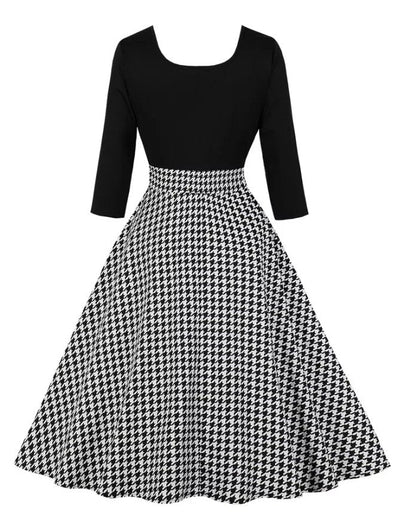 Vintage Harmaa Ruutumekko