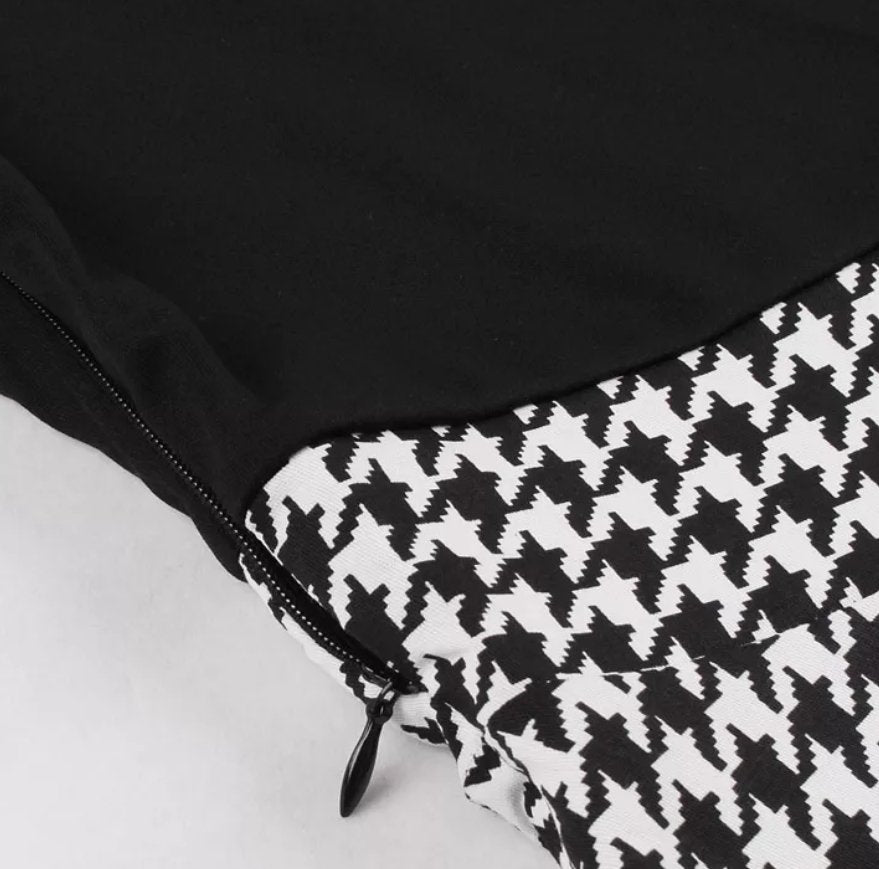 Vintage Harmaa Ruutumekko