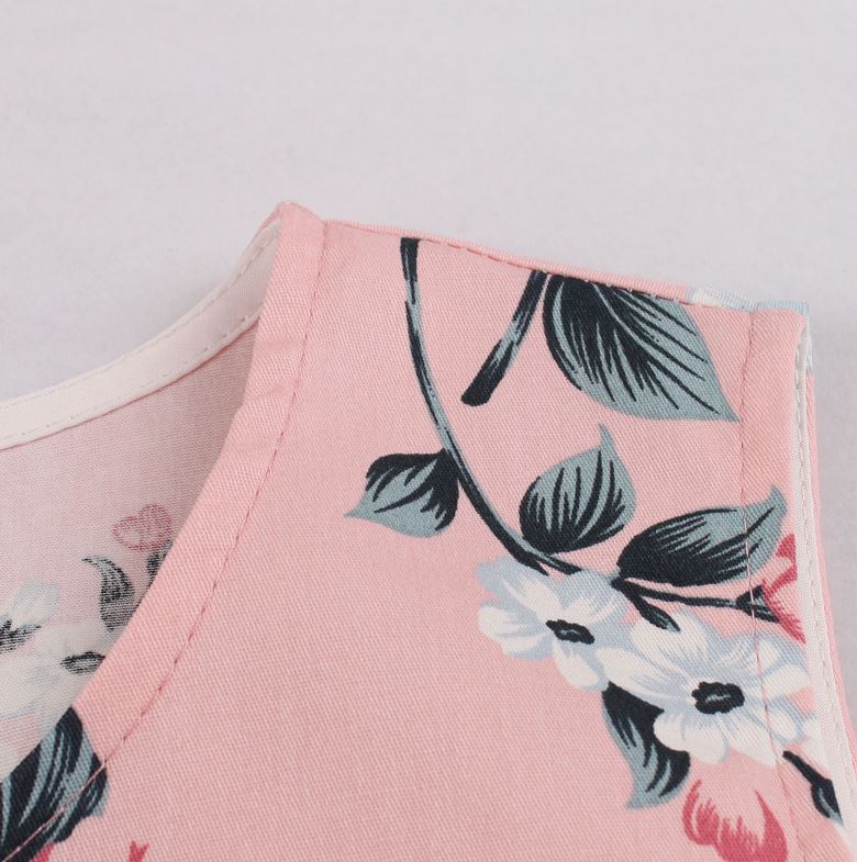 Vintage Hepburn Vaaleanpunainen Mekko