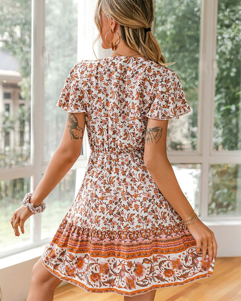 Vintage Hippien Tyylikäs Mekko