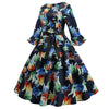 Vintage Winter Navy Flowers -Mekko