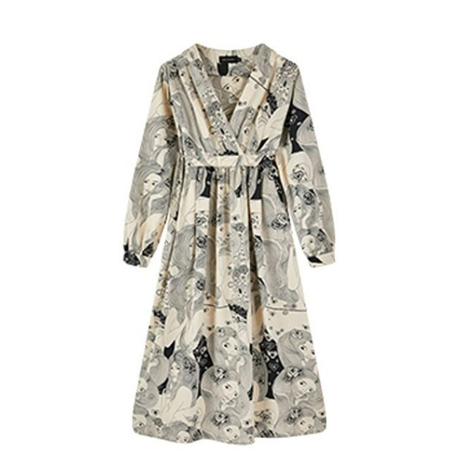 Vintage Harmaa Häämekko