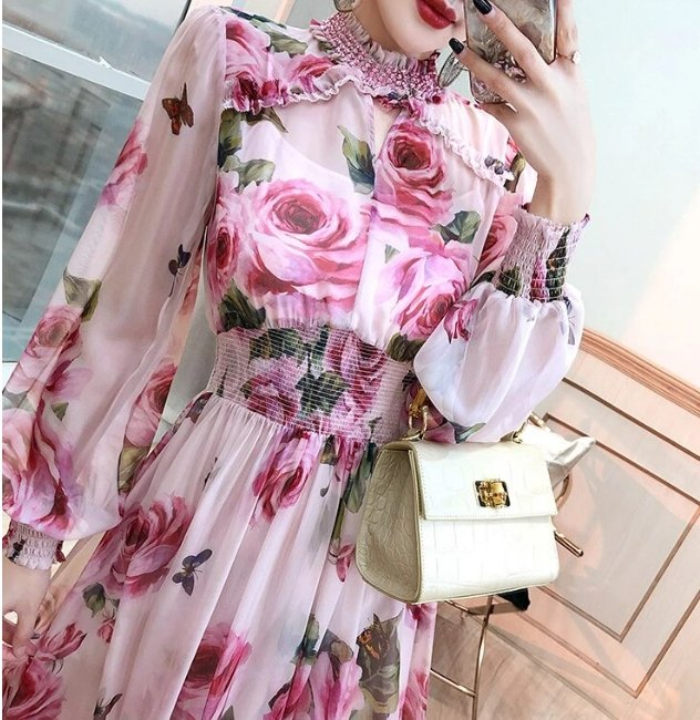 Vintage Vaaleanpunainen Häämekko