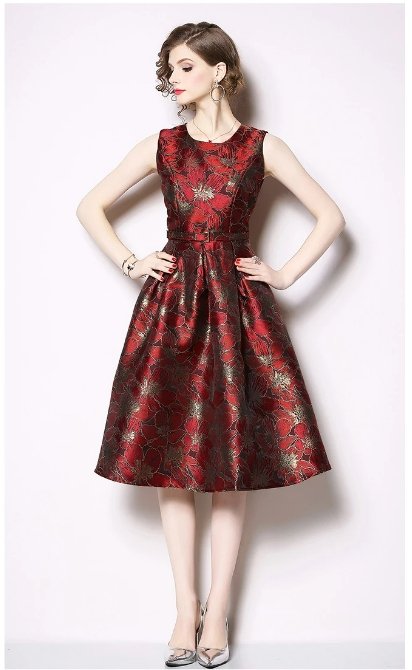 Vintage Violetti Päivämekko