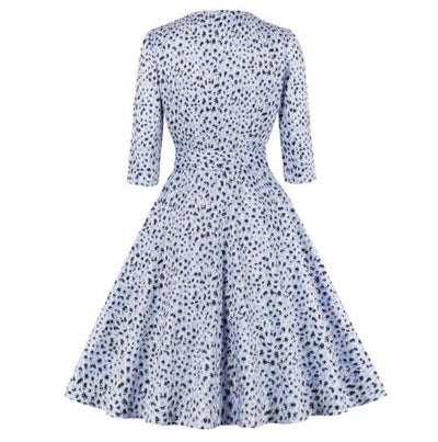 Vintage Sininen Leopardimekko