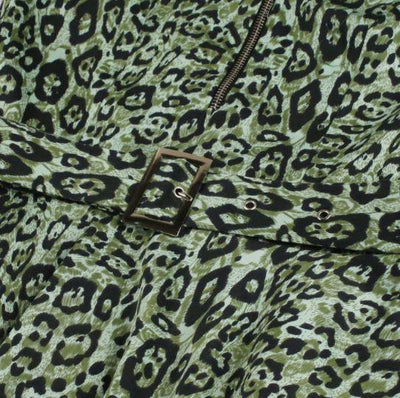 Vintage Vihreä Leopardimekko