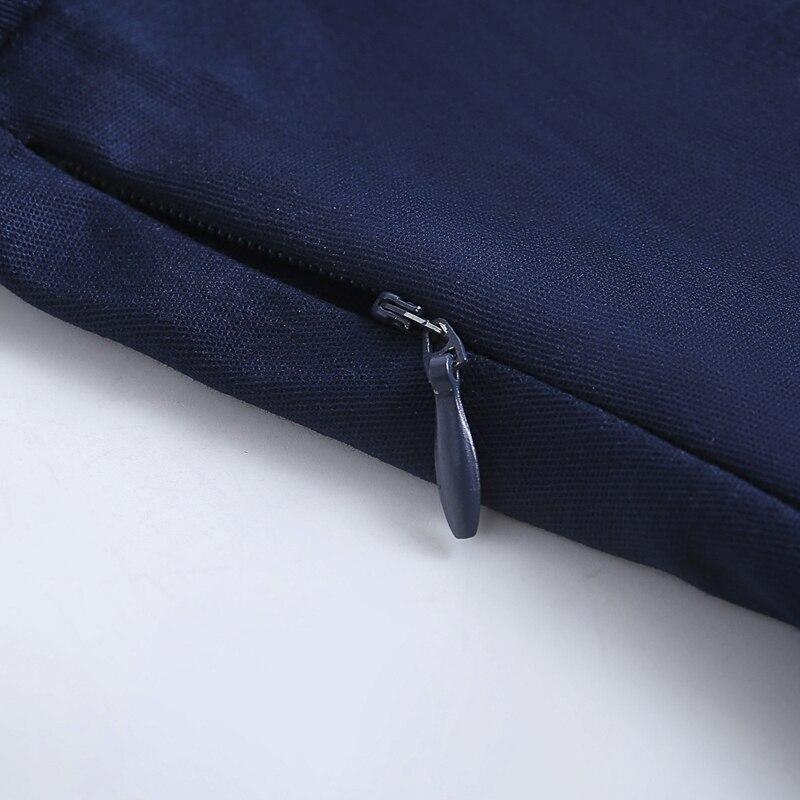 Vintage Pitkähihainen Laivastonsininen Mekko