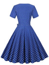 Vintage Laivastonsininen Häämekko