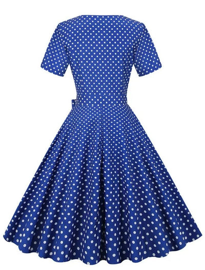 Vintage Laivastonsininen Häämekko