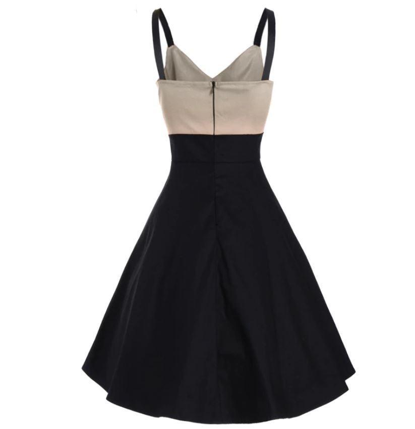 Vintage Midi-Mekko Beige