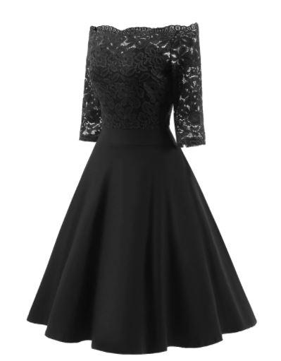 Vintage Musta Venemekko