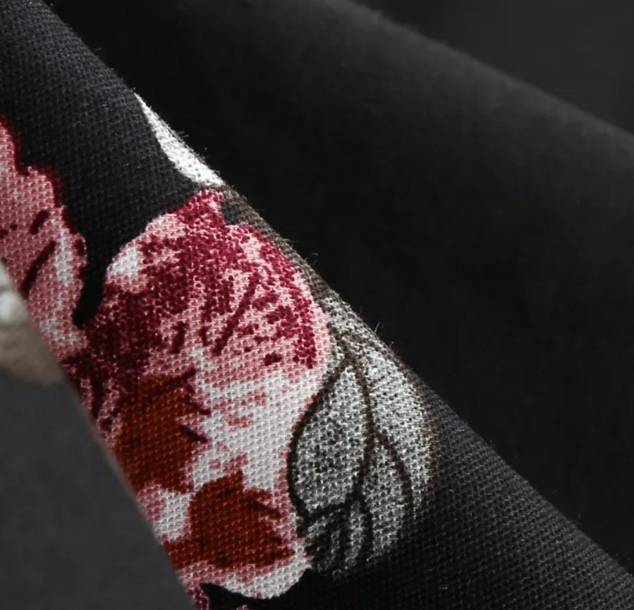 Vintage Musta Huoneen Yökuntoon Laitettu Kaulusmekko