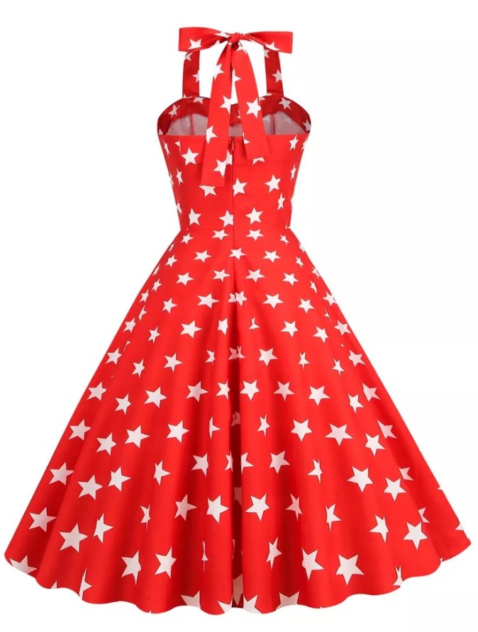 Vintage Pin Up Heart Usa -Mekko
