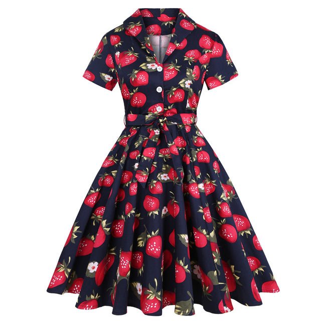Vintage Strawberry Pin Up -Mekko
