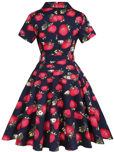 Vintage Strawberry Pin Up -Mekko
