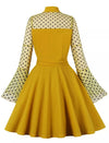 Vintage Pin Up -Mekko Plus-Koon Keltainen
