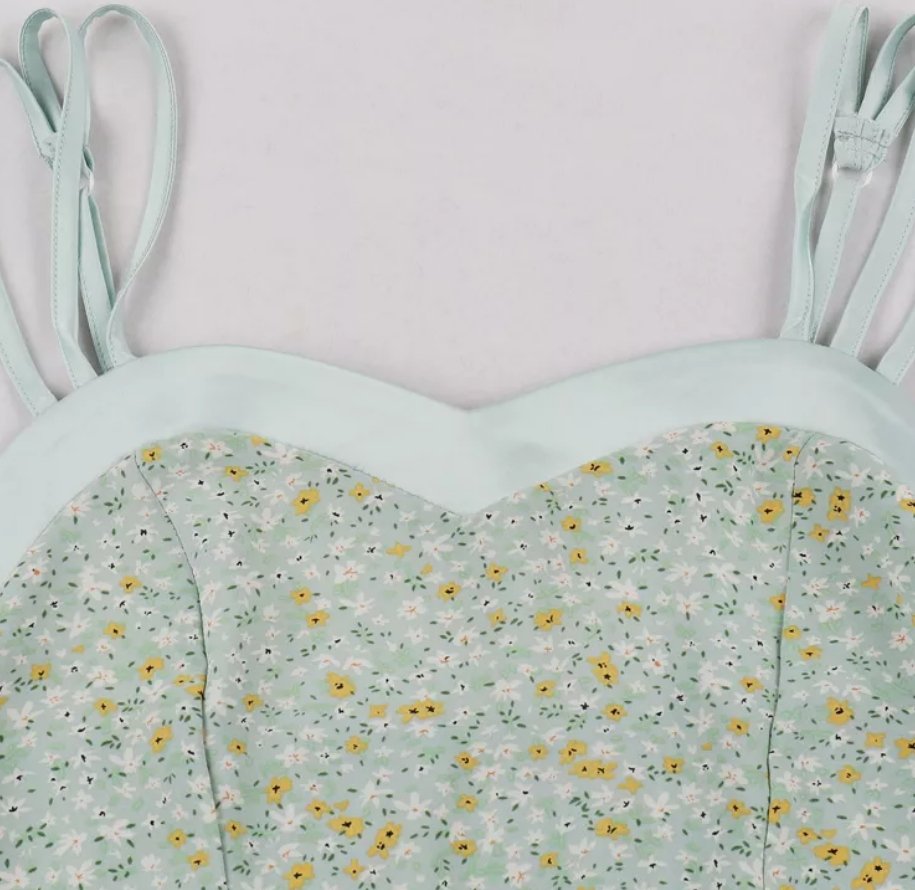 Vintage Pin Up Kukkakuvioinen Mekko