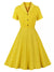 Vintage Pin Up Keltainen Mekko