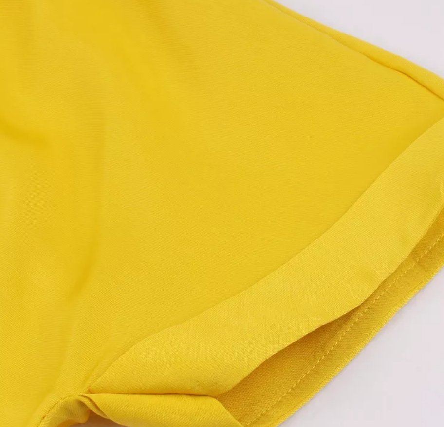 Vintage Pin Up Keltainen Mekko