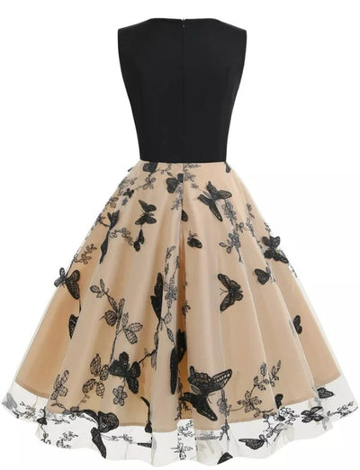 Vintage Pin Up -Perhosmekko