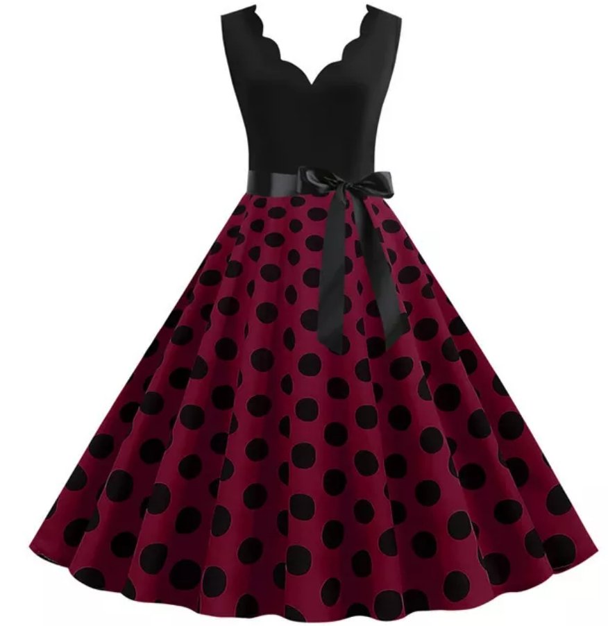 Vintage Purppura Pin Up -Mekko