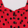 Vintage Pin Up -Mekko, Punainen Pilkku