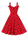 Vintage Pin Up -Mekko, Punainen Pilkku