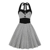Vintage Mekko - Musta Vichy Pin-Up