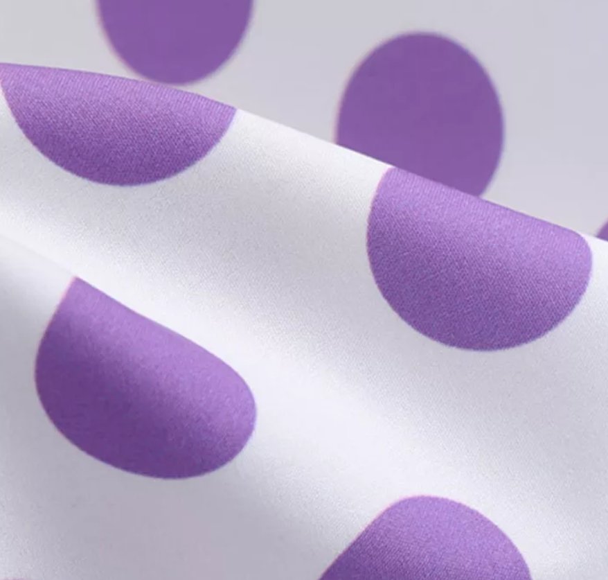 Vintage Pin Up -Mekko, Violetti Pilkku