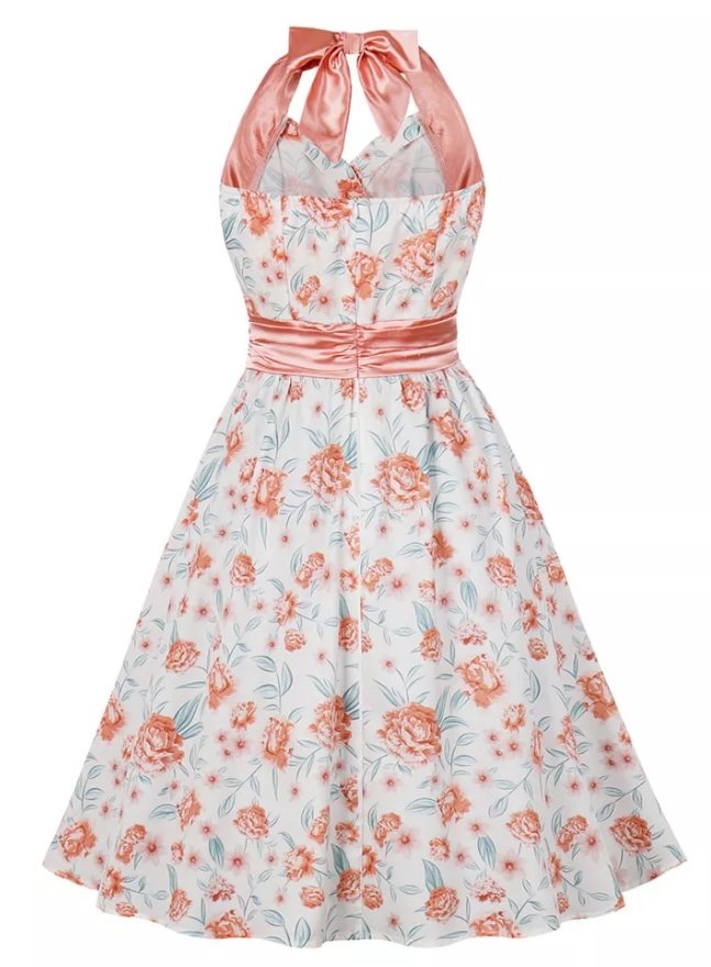 Vintage Vaaleanpunainen Häämekko