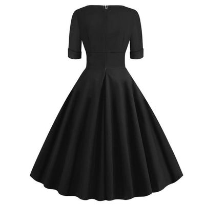 Vintage Rockabilly-Mekko 50-Luvun Musta