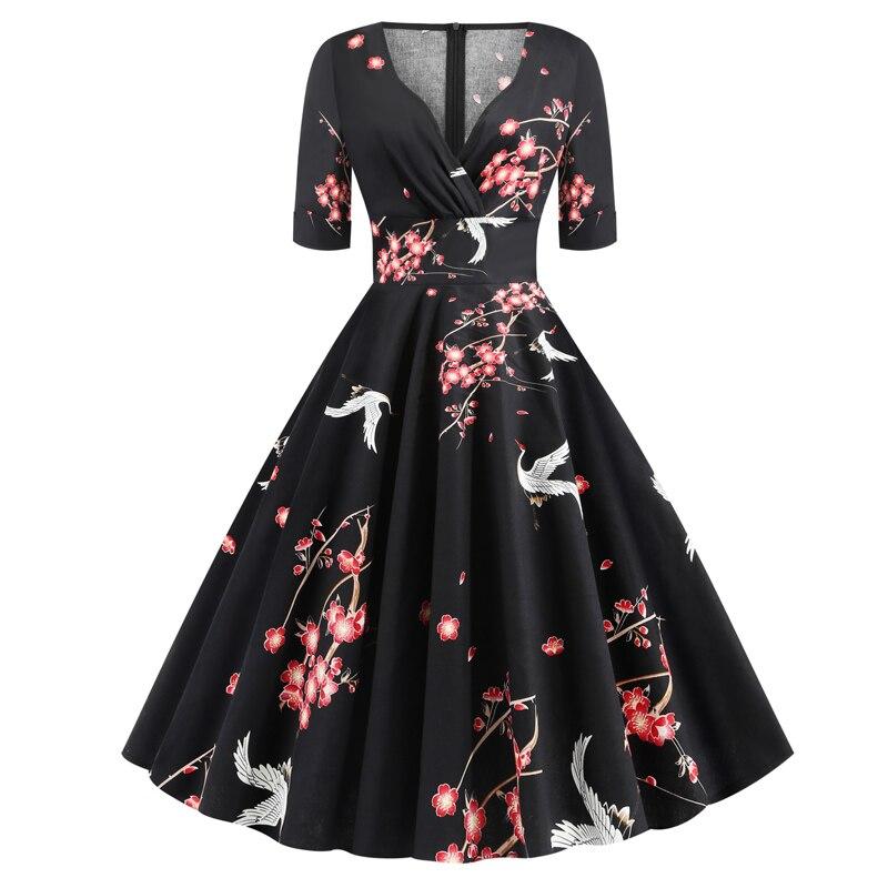 Vintage Rockabilly 50s Birds -Mekko