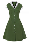 Vintage Rockabilly-Mekko 50-Luvun Vihreä