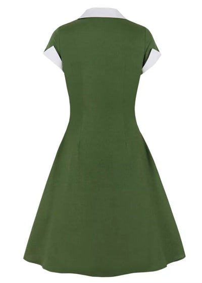 Vintage Rockabilly-Mekko 50-Luvun Vihreä