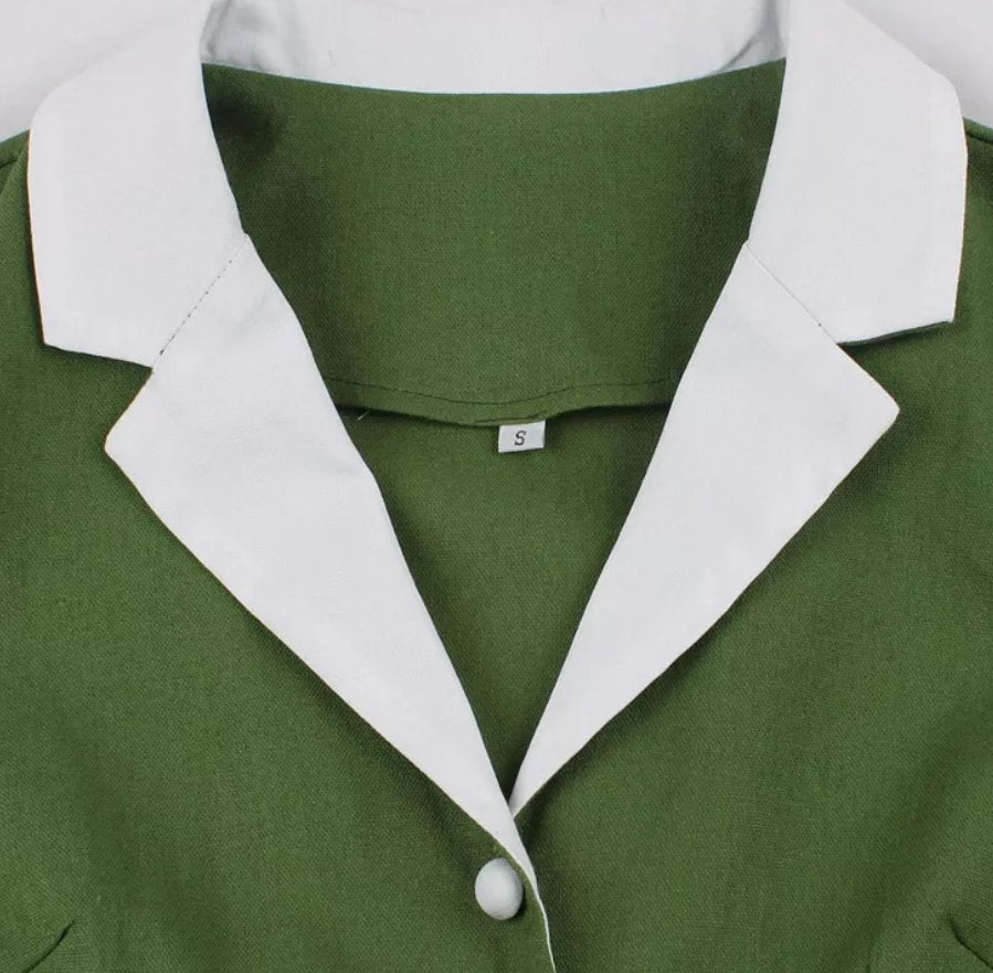 Vintage Rockabilly-Mekko 50-Luvun Vihreä