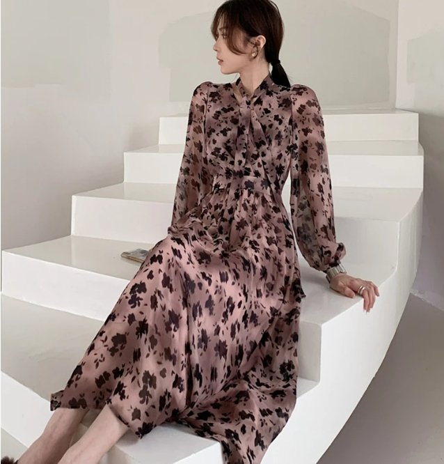 Vintage Vaaleanpunainen Mekko 1940-Luvulta