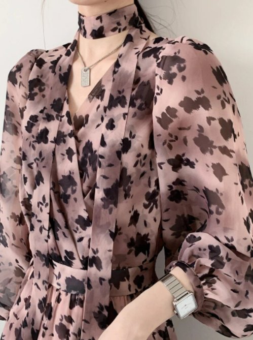 Vintage Vaaleanpunainen Mekko 1940-Luvulta