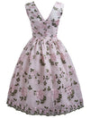 Vintage Rose Brodeerattu Mekko