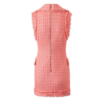 Vintage Puuterivaaleanpunainen Mekko