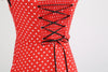 Vintage Punainen Mekko