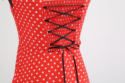 Vintage Punainen Mekko