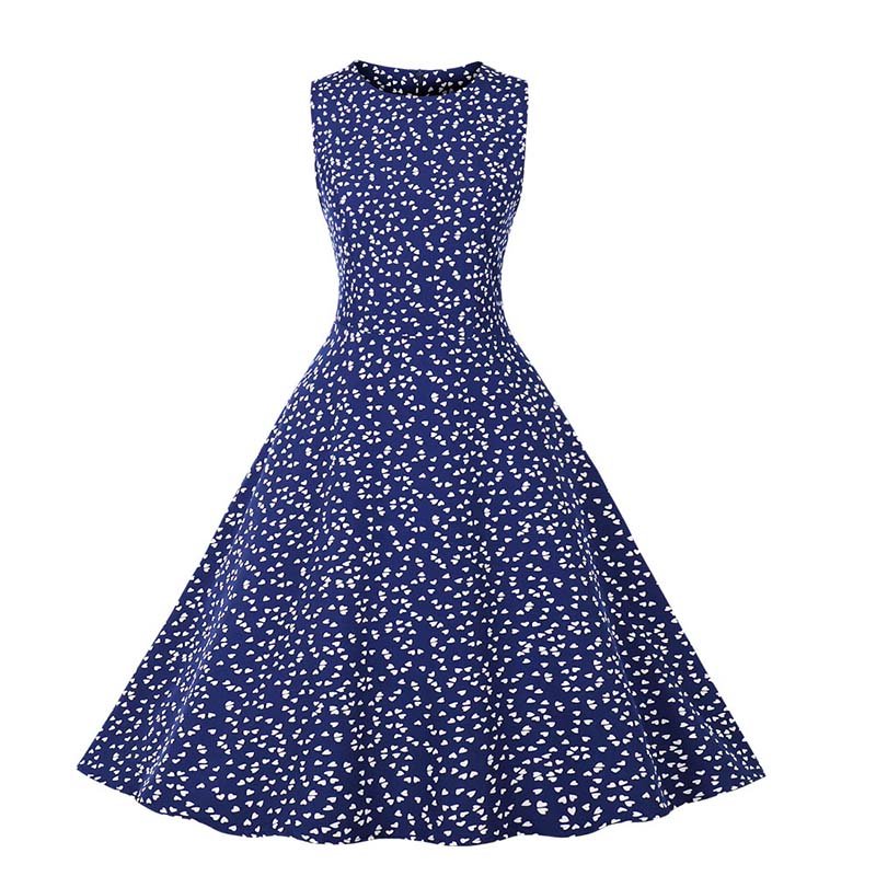 Vintage Blue Hearts -Mekko