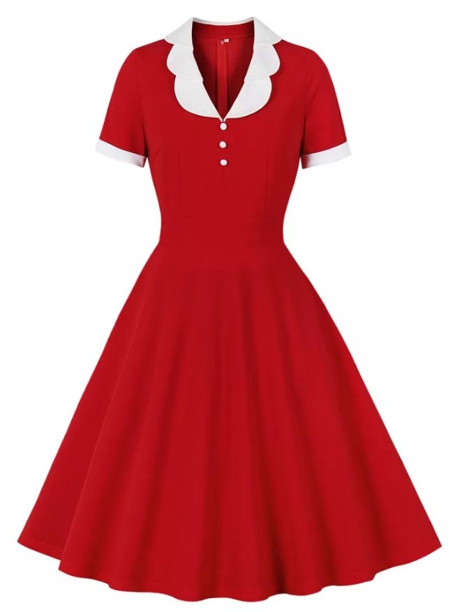 Passion Red Vintage Mekko
