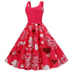 Vintage Ystävänpäivän Cupid-Mekko