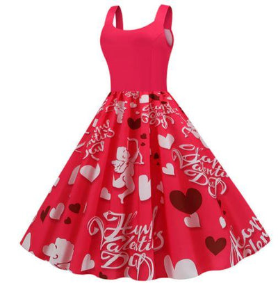 Vintage Ystävänpäivän Cupid-Mekko