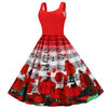 Vintage Ystävänpäivän Ruusujen Mekko