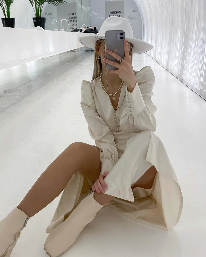 Vintage Satiini Mekko