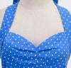 Vintage Sexy Pin Up Mekko Sininen