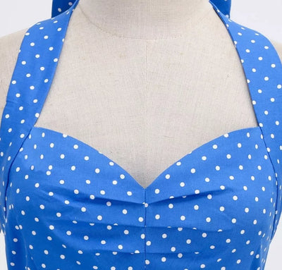 Vintage Sexy Pin Up Mekko Sininen