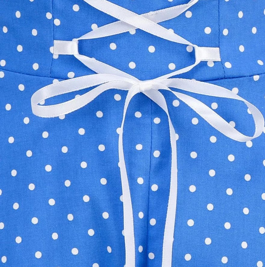 Vintage Sexy Pin Up Mekko Sininen